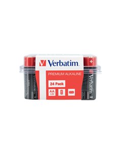 Verbatim AA Battery Alkaline 24 Pack (Box) - 49505