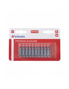 Verbatim AAA Battery Alkaline 20 Pack - 49876