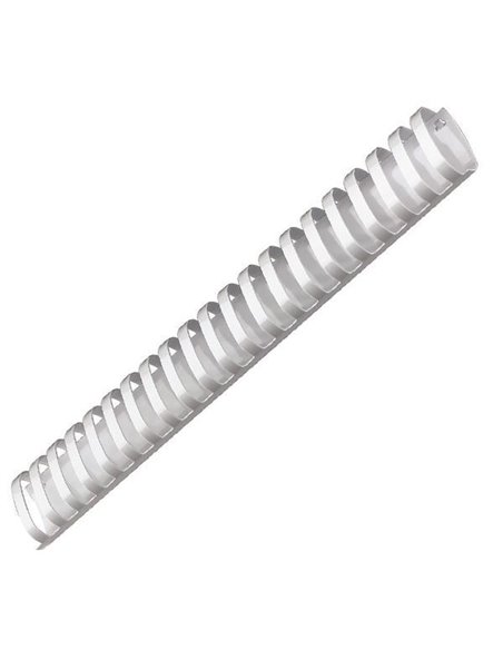 Πλαστικό σπιράλ βιβλιοδεσίας οβαλ λευκό 38χιλ.