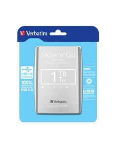 VERB. 2.5″HDD EXT. 3.0 SILVER 1TB - 53071