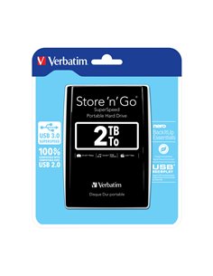 VERB. 2.5″HDD EXT. 3.0 BLACK 2TB - 53177