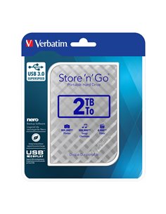 Verbatim Store 'n' Go USB 3.0 Εξωτερικός HDD 2.0TB 2.5″ Ασημί - 53198