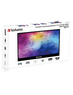 Verbatim PMT-17 IPS HDR Touch Φορητό Monitor 17.3″ FHD 1920x1080 6ms - 49593