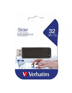 USB DRIVE 2.0 STORE ´N´ GO SLIDER 32GB BLACK