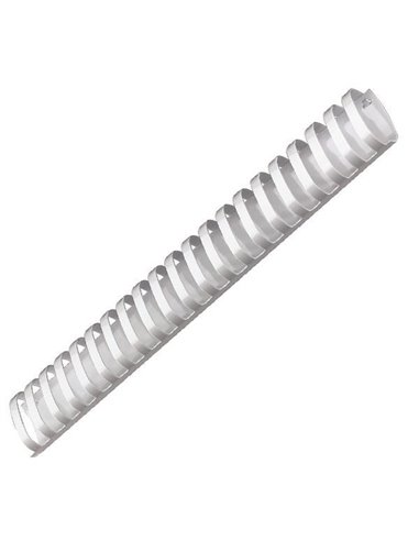 Πλαστικό σπιράλ βιβλιοδεσίας οβαλ λευκό 45χιλ.