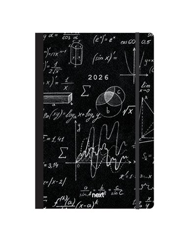 Next ημερολόγιο 2026 Trends Mathematics ημερήσιο flexi με λάστιχο 14x21εκ.