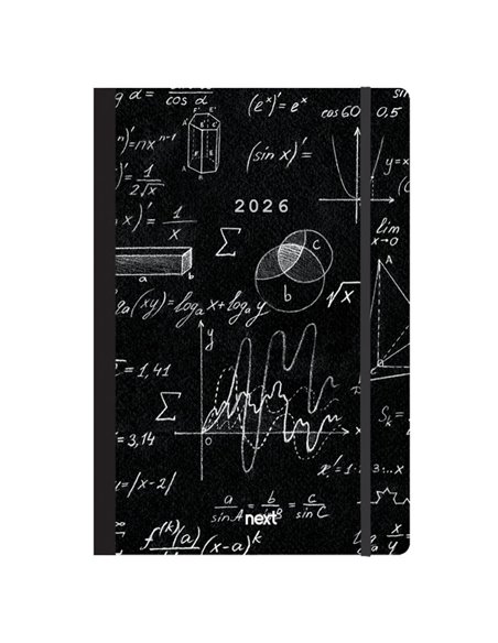 Next ημερολόγιο 2026 Trends Mathematics ημερήσιο flexi με λάστιχο 14x21εκ.