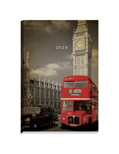 Next ημερολόγιο 2024 Gallery ημερήσιο δετό 12x17εκ, Big Ben