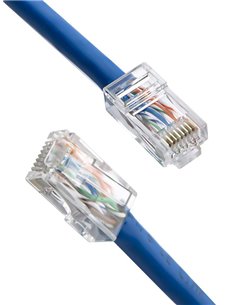 POWERTECH βύσμα RJ45 CAB-N447, ανοιχτού τύπου, Cat 6/6a UTP, διάφανο, 50τμχ