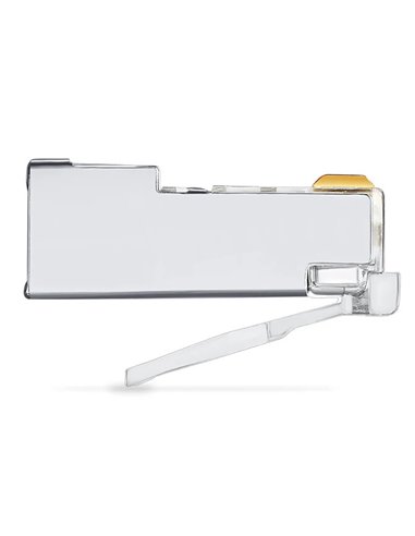 POWERTECH βύσμα RJ45 CAB-N448, ανοιχτού τύπου, Cat 6/6a FTP, μεταλλικό, ασημί, 50τμχ