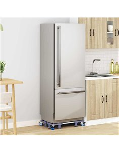 HOME USE βάση λευκών συσκευών HUH-0260 με ρόδες, ρυθμιζόμενη 70x90cm, έως 500kg, γκρι