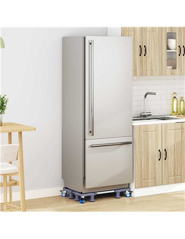 HOME USE βάση λευκών συσκευών HUH-0260 με ρόδες, ρυθμιζόμενη 70x90cm, έως 500kg, γκρι