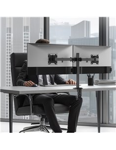 POWERTECH βάση γραφείου για 2x οθόνες PT-1552, 17-32", έως 10kg