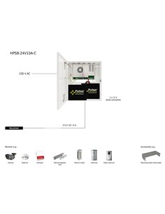 PULSAR τροφοδοτικό HPSB-24V10A-C, 27.6V/10A