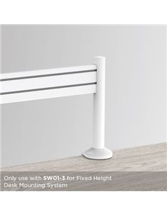 BRATECK 2x βάσεις στήριξης πάνελ SW02-3, SW series, για γραφείο
