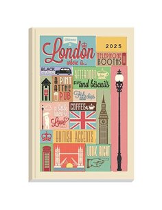 Next ημερολόγιο 2025 Gallery ημερήσιο δετό 14x21εκ, London
