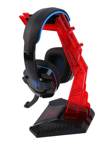 SADES επιτραπέζια βάση ακουστικών Wolfbone, κόκκινη