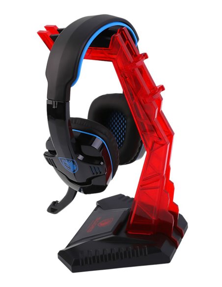 SADES επιτραπέζια βάση ακουστικών Wolfbone, κόκκινη