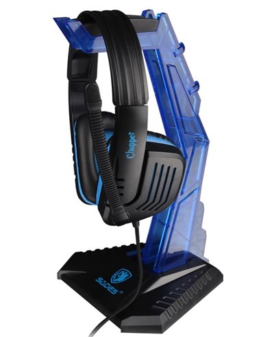 SADES επιτραπέζια βάση ακουστικών Wolfbone, μπλε