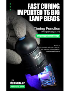 RELIFE UV λάμπα RL-014A για στέγνωμα κόλλας UV, USB, 10W