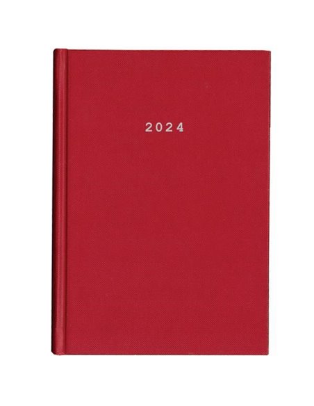 Next ημερολόγιο 2024 classic ημερήσιο δετό κόκκινο 17x25εκ.