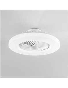 POWERTECH smart ανεμιστήρας οροφής HLL-0172 με LED φως, 36W, Φ55x20cm, λευκός