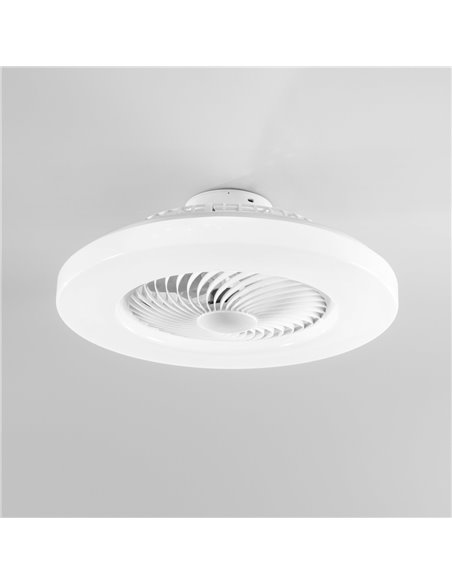 POWERTECH smart ανεμιστήρας οροφής HLL-0172 με LED φως, 36W, Φ55x20cm, λευκός