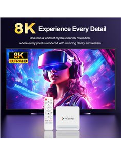 H96 MAX TV Box H618 Plus, 8K, 4/32GB, WiFi 6, Bluetooth, Android 14