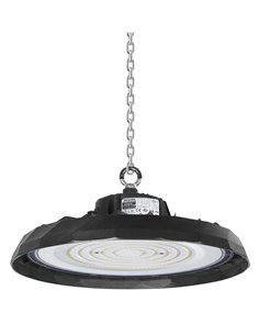 POWERTECH LED φωτιστικό καμπάνα PT-1531, 100W, 6500K, Φ30x11cm, IP65, μαύρο