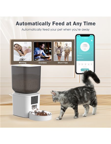 BRUNO smart ταΐστρα κατοικίδιων BRN-0269, 7L, WiFi, λευκή