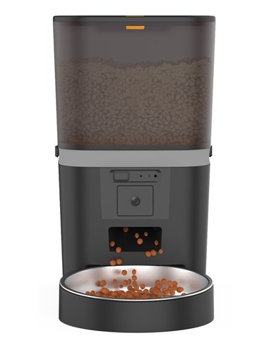 BRUNO smart ταΐστρα κατοικίδιων BRN-0270 με κάμερα 0.3MP, 6L, WiFi, μαύρη