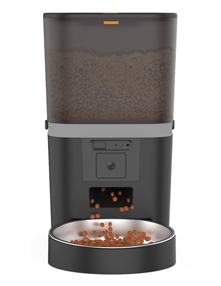 BRUNO smart ταΐστρα κατοικίδιων BRN-0270 με κάμερα 0.3MP, 6L, WiFi, μαύρη