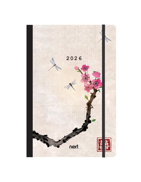 Next ημερολόγιο 2026 Trends Japan art ημερήσιο flexi με λάστιχο 12x17εκ.