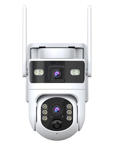 POWERTECH smart ηλιακή κάμερα PT-1547, dual lens, 4MP, 4G, PTZ, SD, IP65