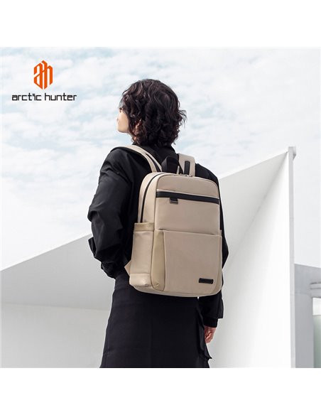 ARCTIC HUNTER τσάντα πλάτης B00811 με θήκη laptop 15.6", 16.5L, χακί