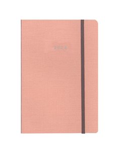 Next ημερολόγιο 2024 nomad ημερήσιο flexi ροζ με λάστιχο 17x25εκ.