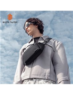 ARCTIC HUNTER τσάντα Crossbody XB00837, 3.5L, μαύρη