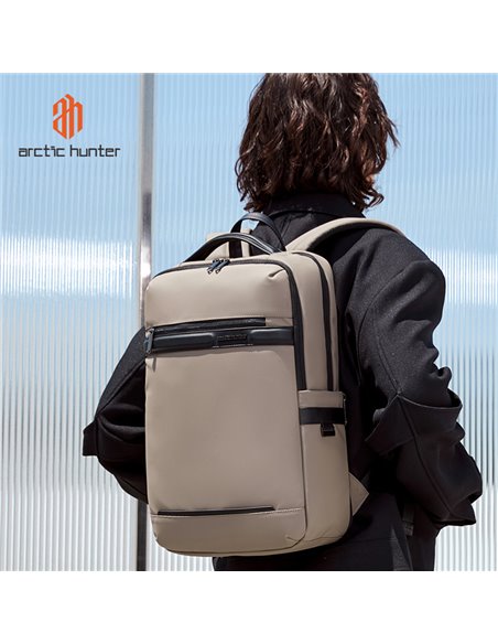 ARCTIC HUNTER τσάντα πλάτης B00872 με θήκη laptop 15.6", 14.5L, χακί