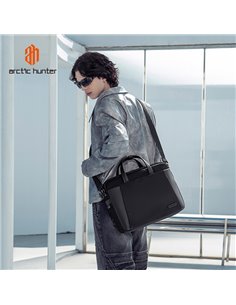 ARCTIC HUNTER τσάντα ώμου GWB00848 με θήκη laptop 15.6", 9L, μαύρη