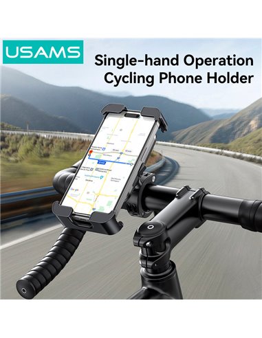 USAMS βάση ποδηλάτου για smartphone ZJ082, μαύρη