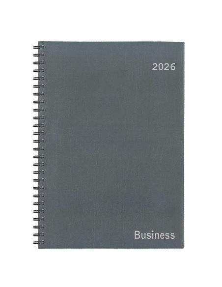 Next ημερολόγιο 2026 business xxl ημερήσιο σπιράλ γκρι 24x34εκ.