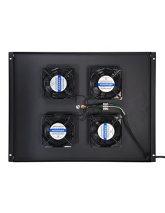 POWERTECH cooling fan για rack NETW-0044, 4x fans με μεταλλικό tray, 1.5m καλώδιο schuko, 54.5x41cm