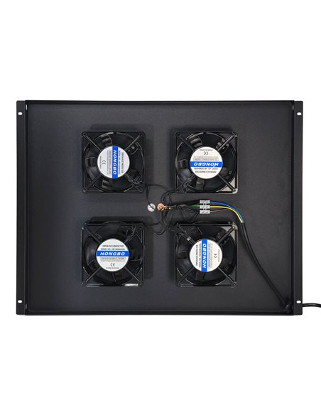 POWERTECH cooling fan για rack NETW-0044, 4x fans με μεταλλικό tray, 1.5m καλώδιο schuko, 54.5x41cm
