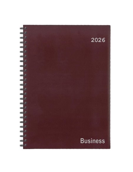 Next ημερολόγιο 2026 business xxl ημερήσιο σπιράλ μπορντώ 24x34εκ.