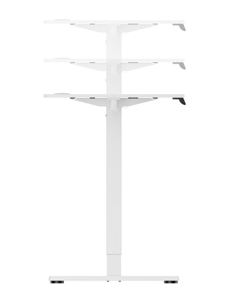 BRATECK ηλεκτρικό γραφείο S23-22R-B-WH με ρυθμιζόμενο ύψος, 1200x600x720~1180mm, λευκό