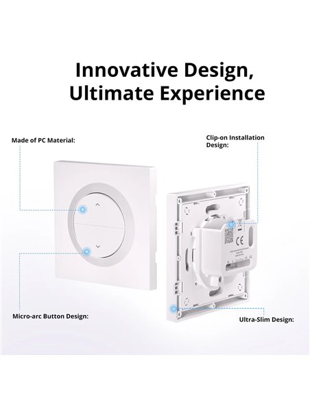 SONOFF θήκη για smart διακόπτη ERBS, πλαστική, λευκή