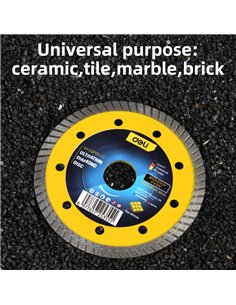 DELI δίσκος κοπής διαμαντέ DH-CQP105-E3, δομικών υλικών, ultrathin, 105mm, 14500rpm, wet & dry