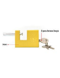 DELI λουκέτο τάκου με κλειδί DL508307, heavy duty, 70mm