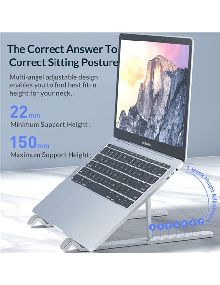 ORICO πλαστική βάση για laptop PFB-A23, 11-17", foldable, πλαστική, μαύρη