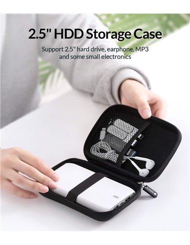 ORICO θήκη οργάνωσης αξεσουάρ PHD-25, 16x11x4cm, μαύρη